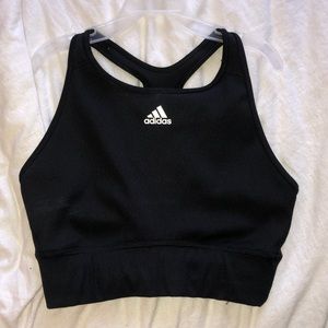Black Adidas sports bra